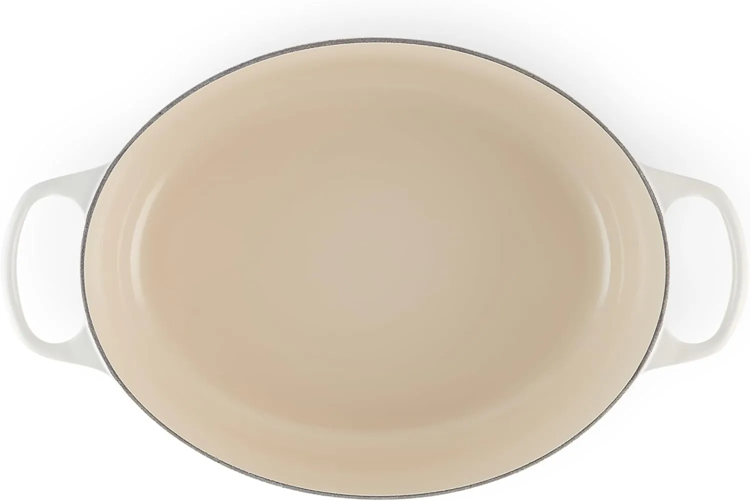 Le Creuset Enameled Cast Iron Signature Oval Dutch Oven, 6.75 qt., Meringue