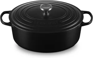 Le Creuset Enameled Cast Iron Signature Oval Dutch Oven, 8 qt., Licorice