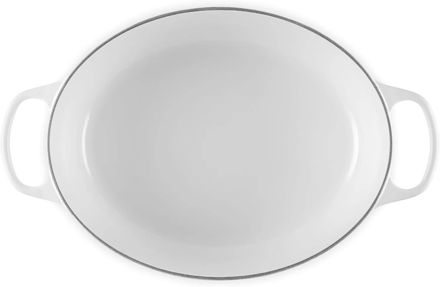 Le Creuset Enameled Cast Iron Signature Oval Dutch Oven, 8 qt., White