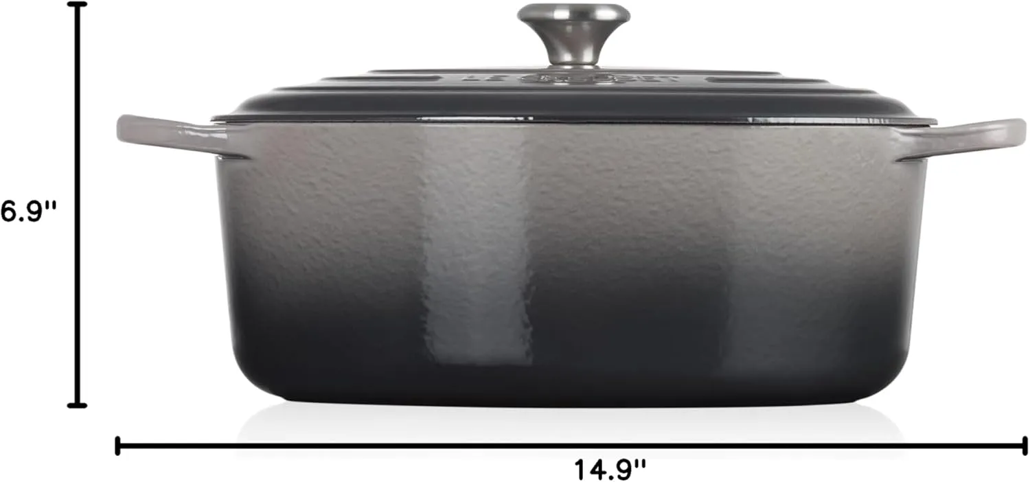 Le Creuset Enameled Cast Iron Signature Oval Dutch Oven, 9.5 qt., Oyster