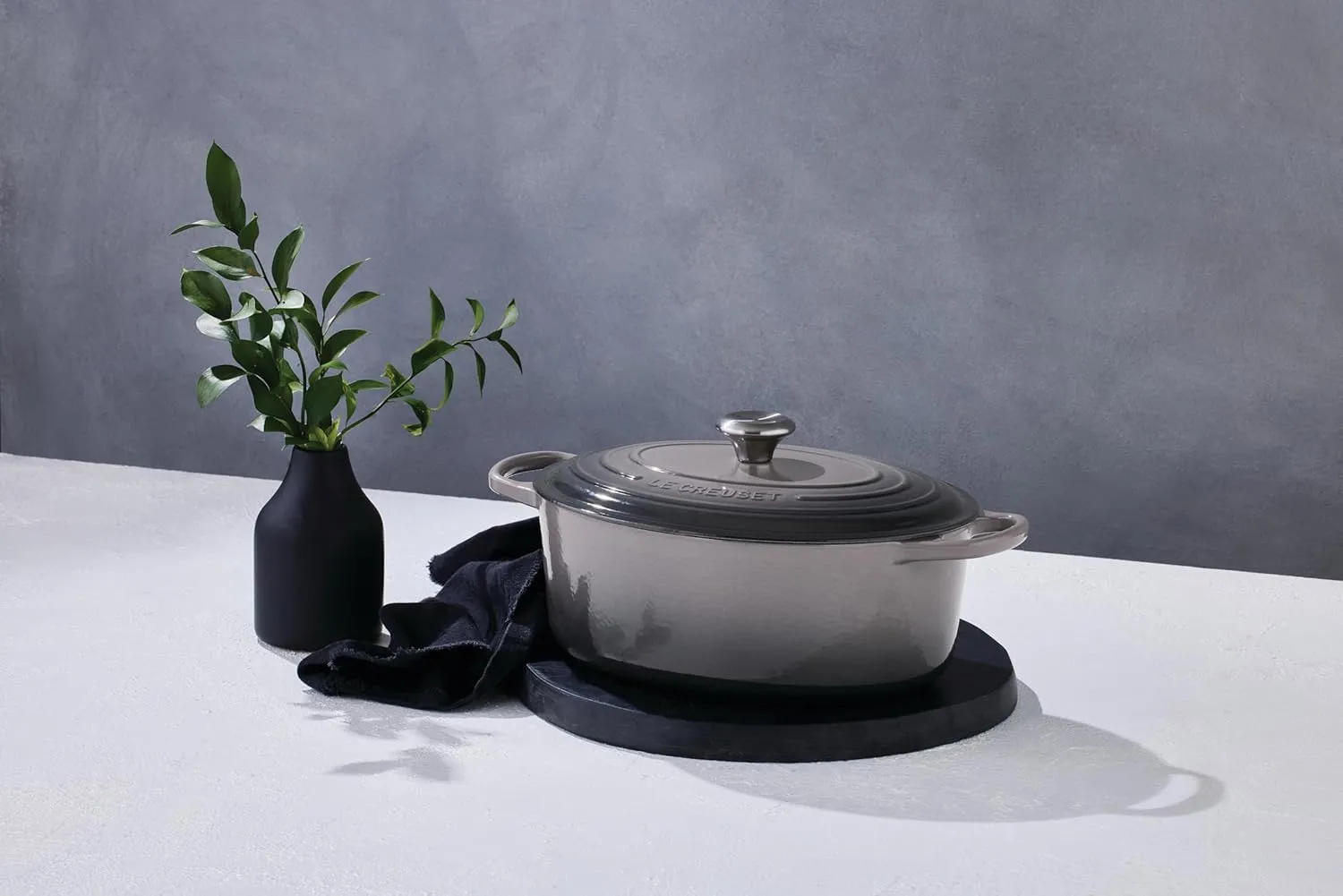 Le Creuset Enameled Cast Iron Signature Oval Dutch Oven, 9.5 qt., Oyster