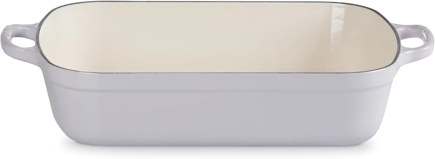 Le Creuset Enameled Cast Iron Signature Rectangular Roaster, 5.25 qt. (11.7" x 16.8") , Shallot