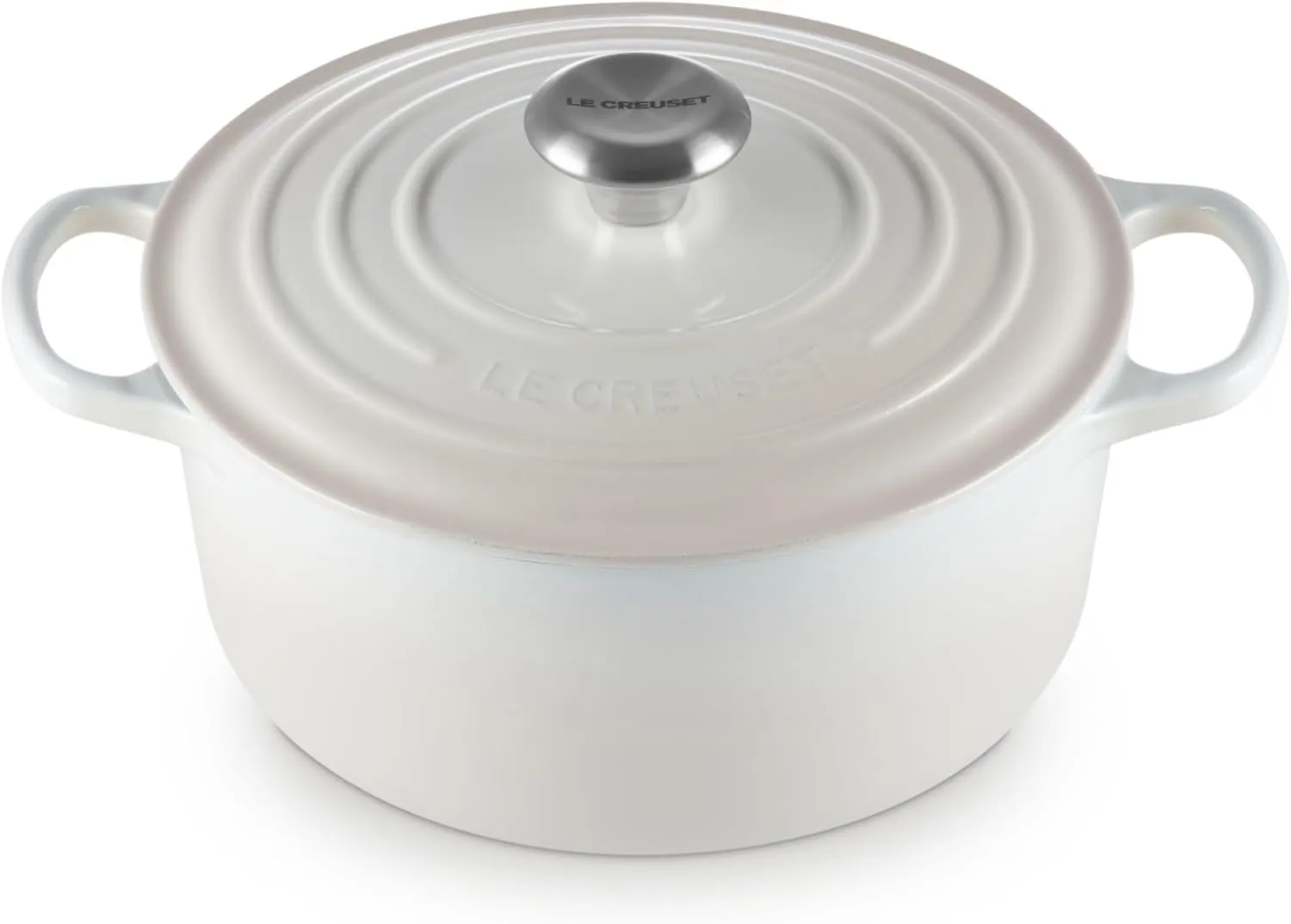 Le Creuset Enameled Cast Iron Signature Round Dutch Oven, 4.5 qt., Meringue