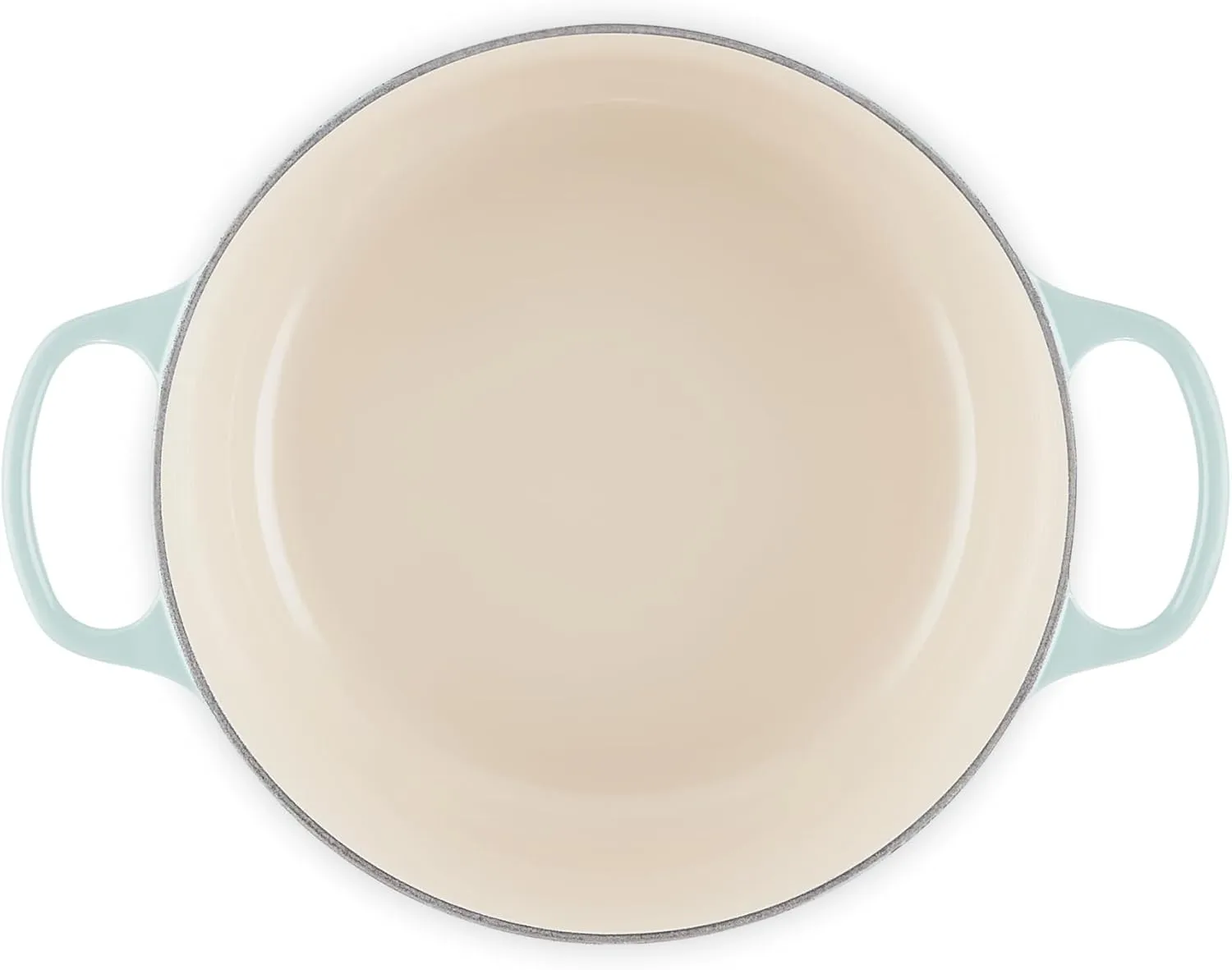 Le Creuset Enameled Cast Iron Signature Round Dutch Oven with Lid, 5.5 Quart, Sea Salt