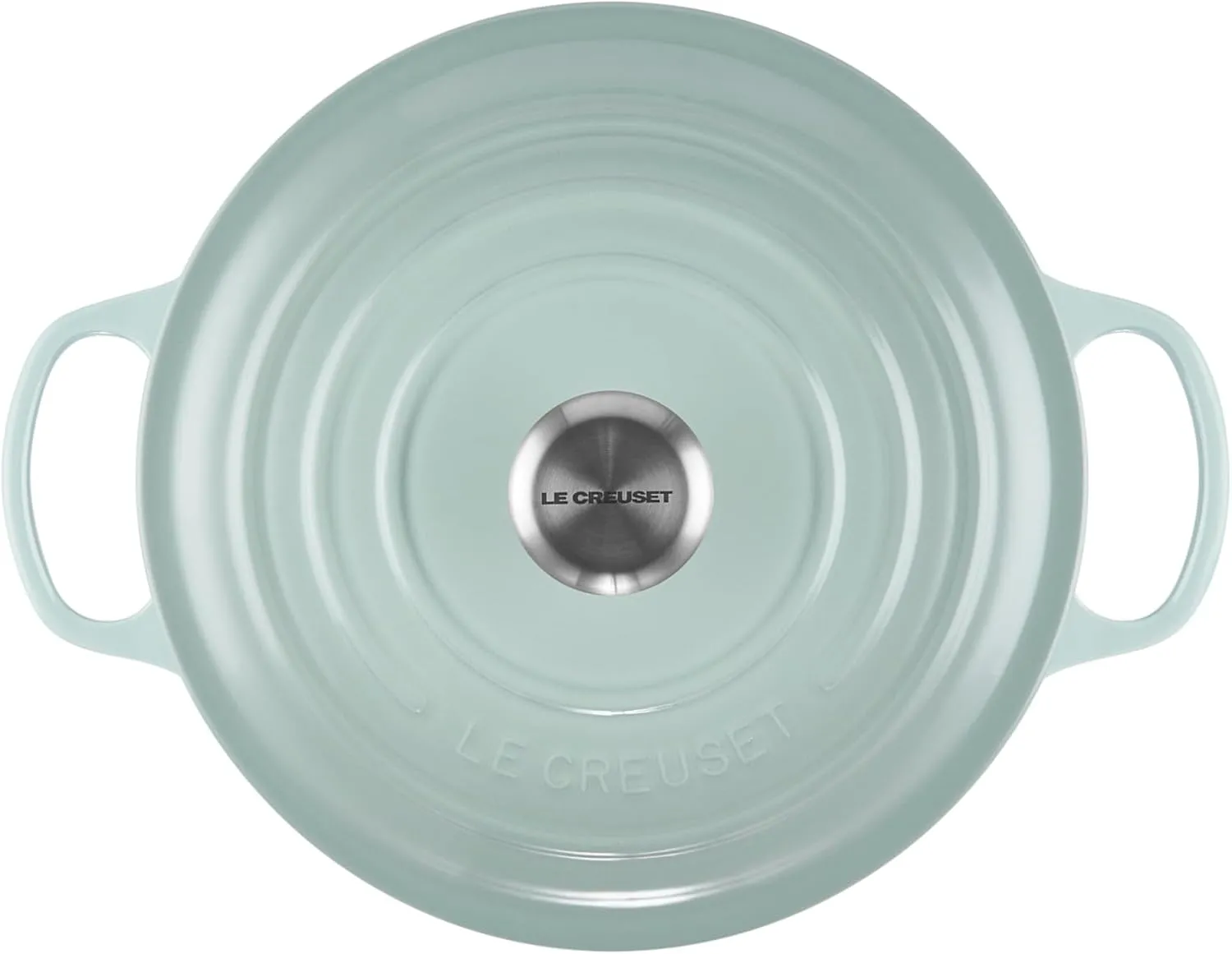 Le Creuset Enameled Cast Iron Signature Round Dutch Oven with Lid, 5.5 Quart, Sea Salt