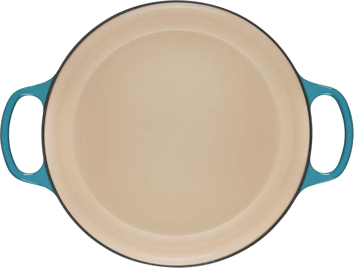 Le Creuset Enameled Cast Iron Signature Round Wide Dutch Oven, 6.75 qt., Caribbean