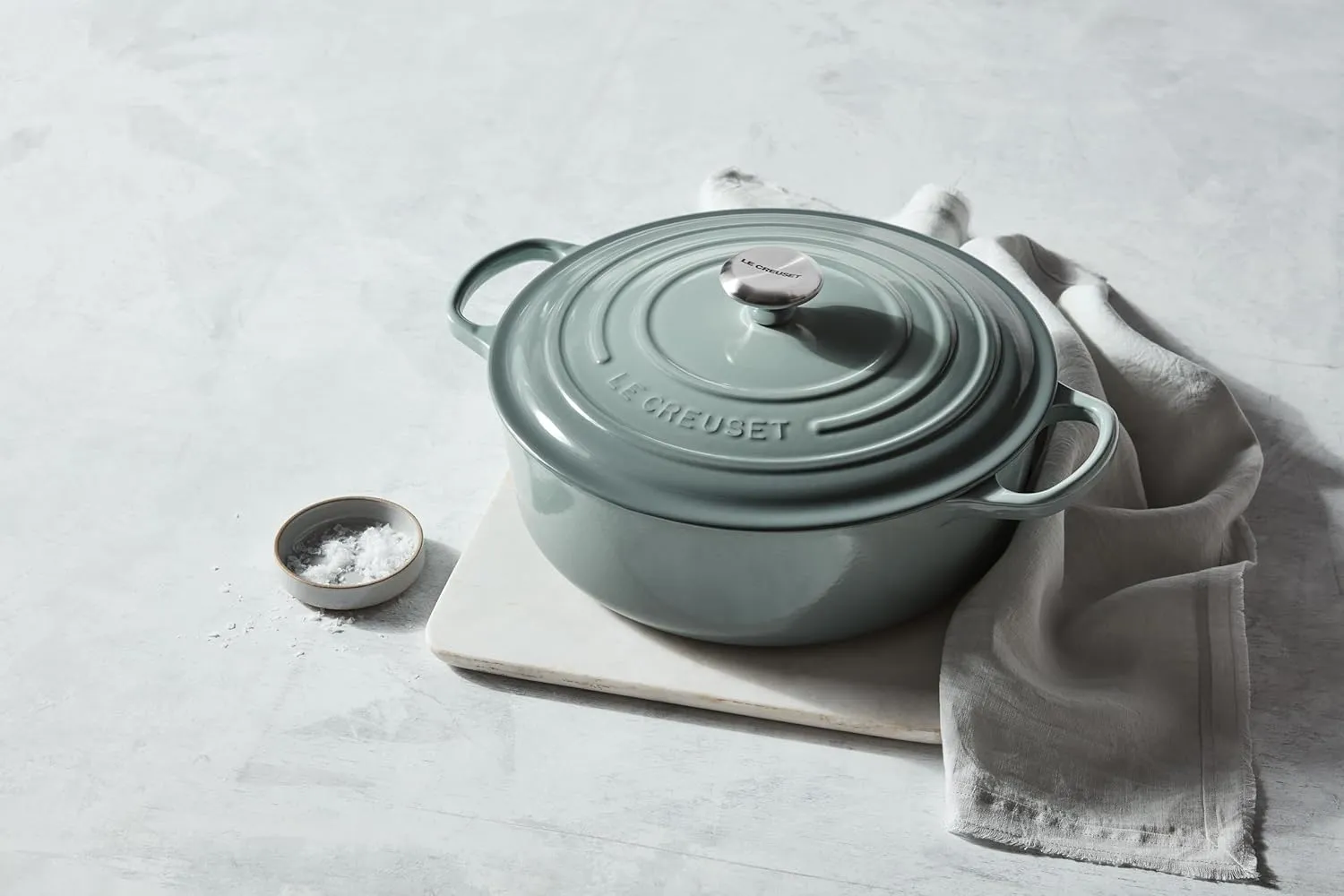 Le Creuset Enameled Cast Iron Signature Round Wide Dutch Oven, 6.75 qt., Marseille
