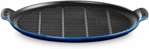 Le Creuset Round Bistro Grill, 12.5", Exclusive Color: Azure Blue