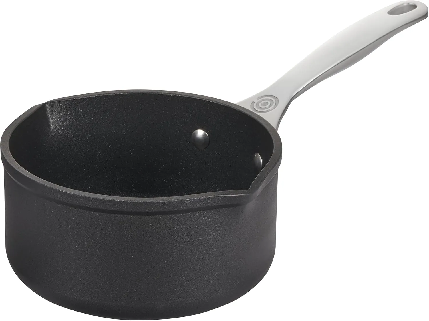 Le Creuset Toughened Nonstick Pro Open Saucepan with Double Pour Spouts, 1.7 qt.