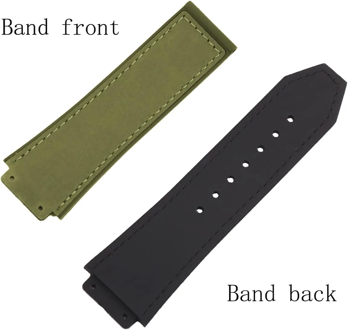 leather watch strap 25mm Rubber watch band replacement for hublot big bang watch strap silicone wristband bracelet