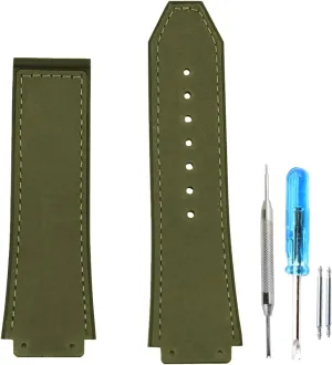 leather watch strap 25mm Rubber watch band replacement for hublot big bang watch strap silicone wristband bracelet