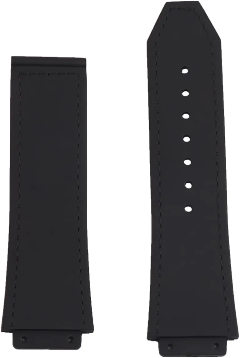 leather watch strap 25mm Rubber watch band replacement for hublot big bang watch strap silicone wristband bracelet