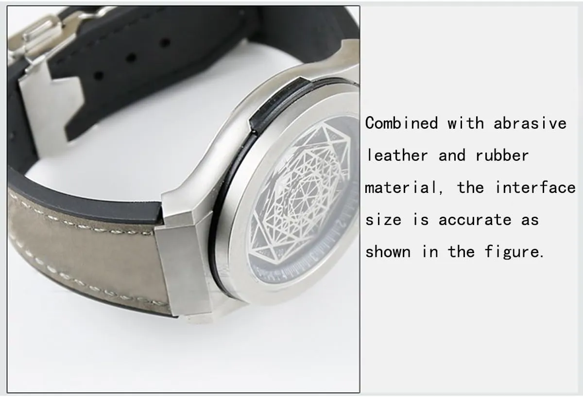 leather watch strap 25mm Rubber watch band replacement for hublot big bang watch strap silicone wristband bracelet