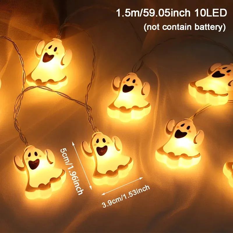 LED Pumpkin Lantern String Lights for Halloween Party Decoration and Indoor Fairy Lights