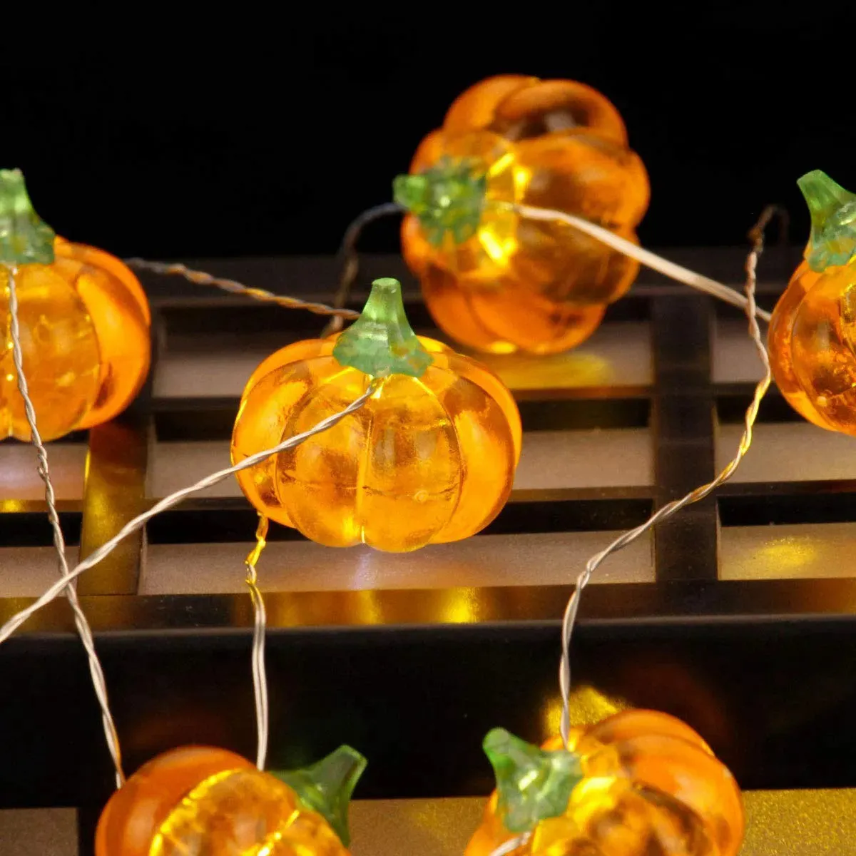 LED Pumpkin Lantern String Lights for Halloween Party Decoration and Indoor Fairy Lights