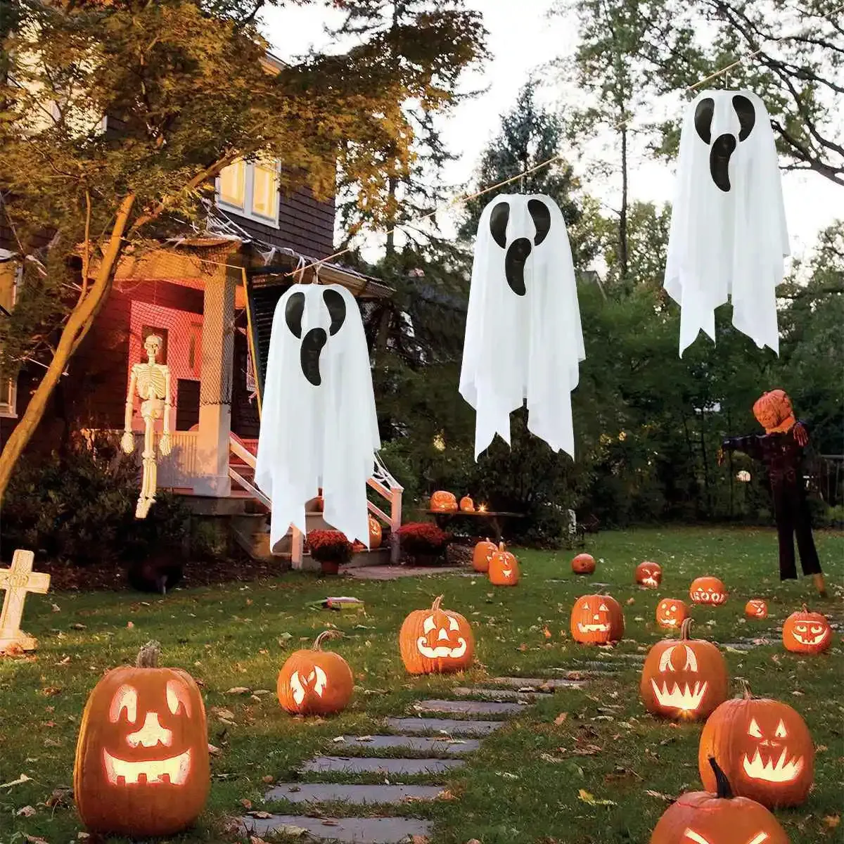 LED Pumpkin Lantern String Lights for Halloween Party Decoration and Indoor Fairy Lights