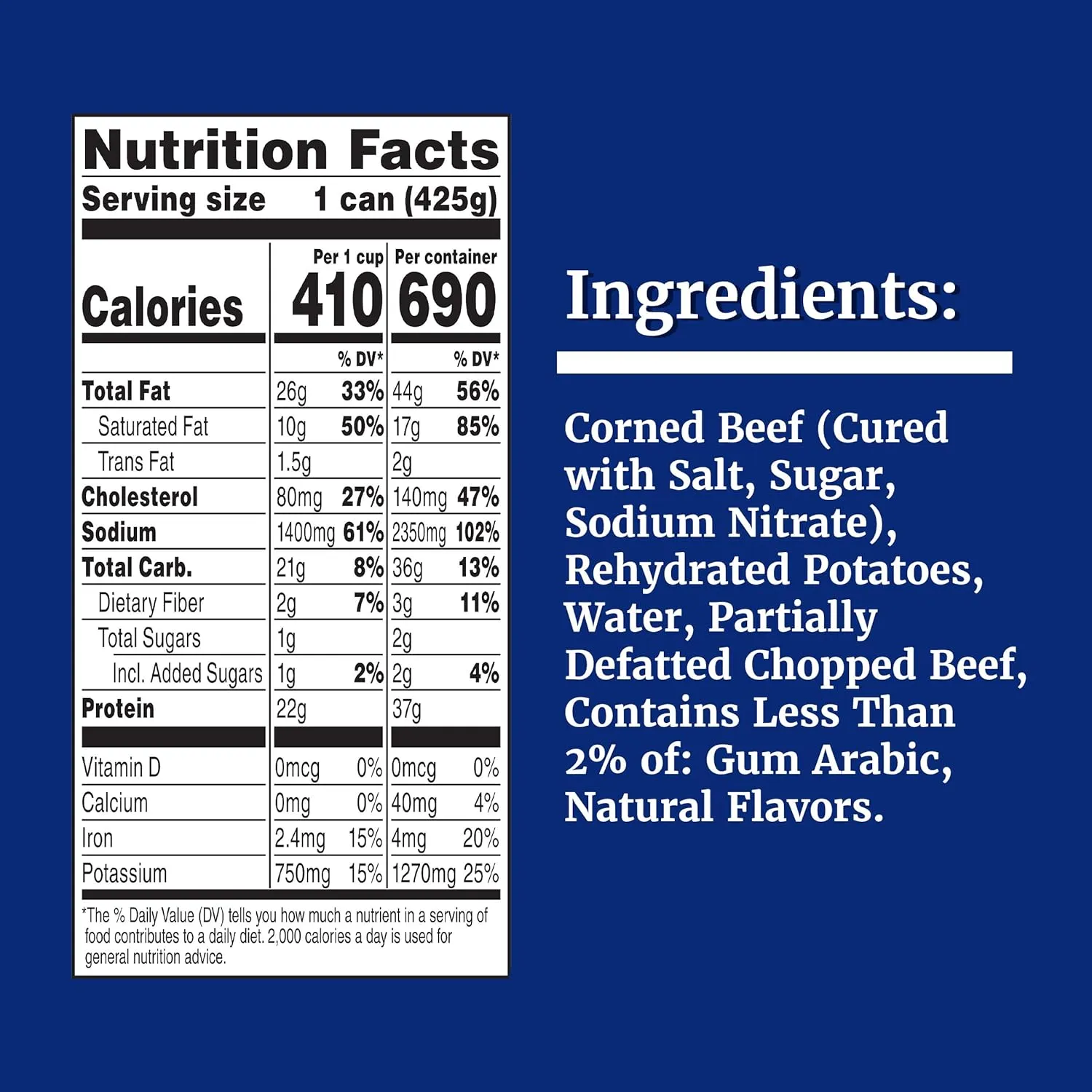 Libby's Corned Beef Hash, Canned Food, 12 - 15 OZ Cans