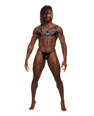 Libra Faux Leather Mens Kinky Chest Harness