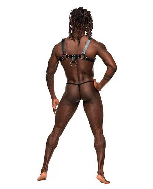 Libra Faux Leather Mens Kinky Chest Harness