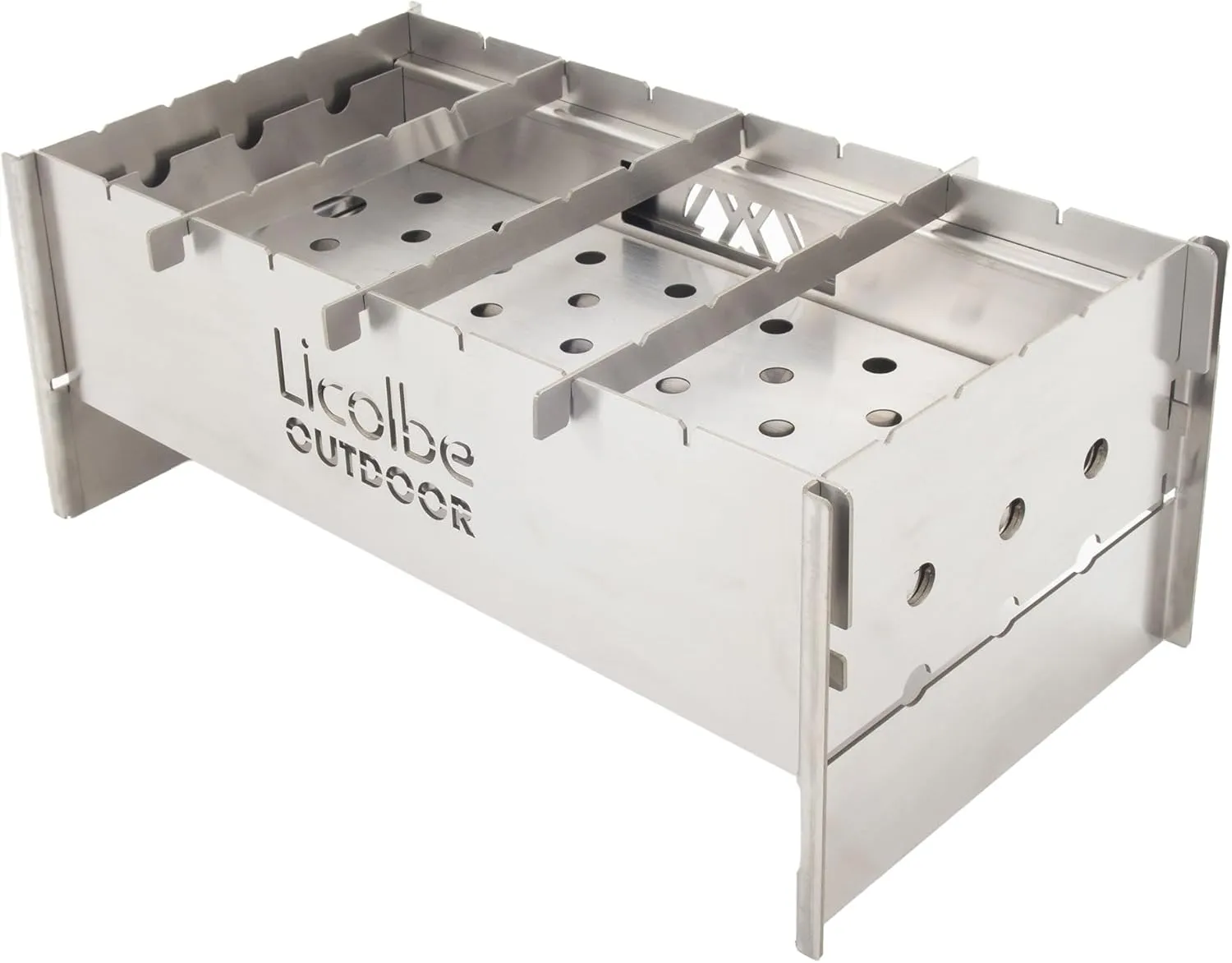 Licolbe 710-1010-00 Cooking Bonfire Stand, Lecta Grill, Silver