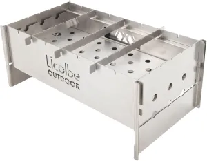 Licolbe 710-1010-00 Cooking Bonfire Stand, Lecta Grill, Silver