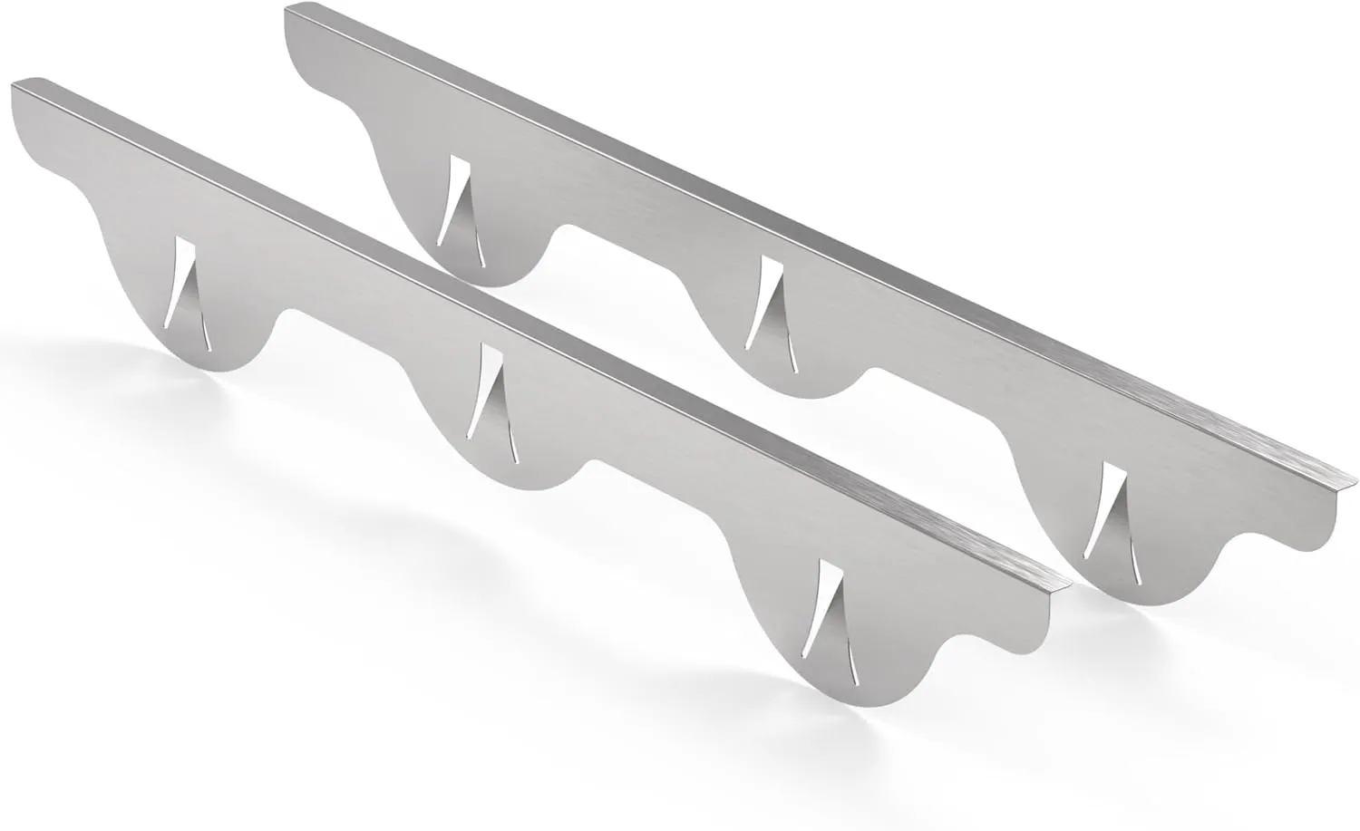 Linda’s Essentials Stove Gap Covers Stainless Steel (2 Pack), 316 Stainless Steel Stove Gap Covers Heat Resistant Oven Gap Filler Seals Spaces Between Stovetop and Counter (25.4 Inches, Silver(Steel))