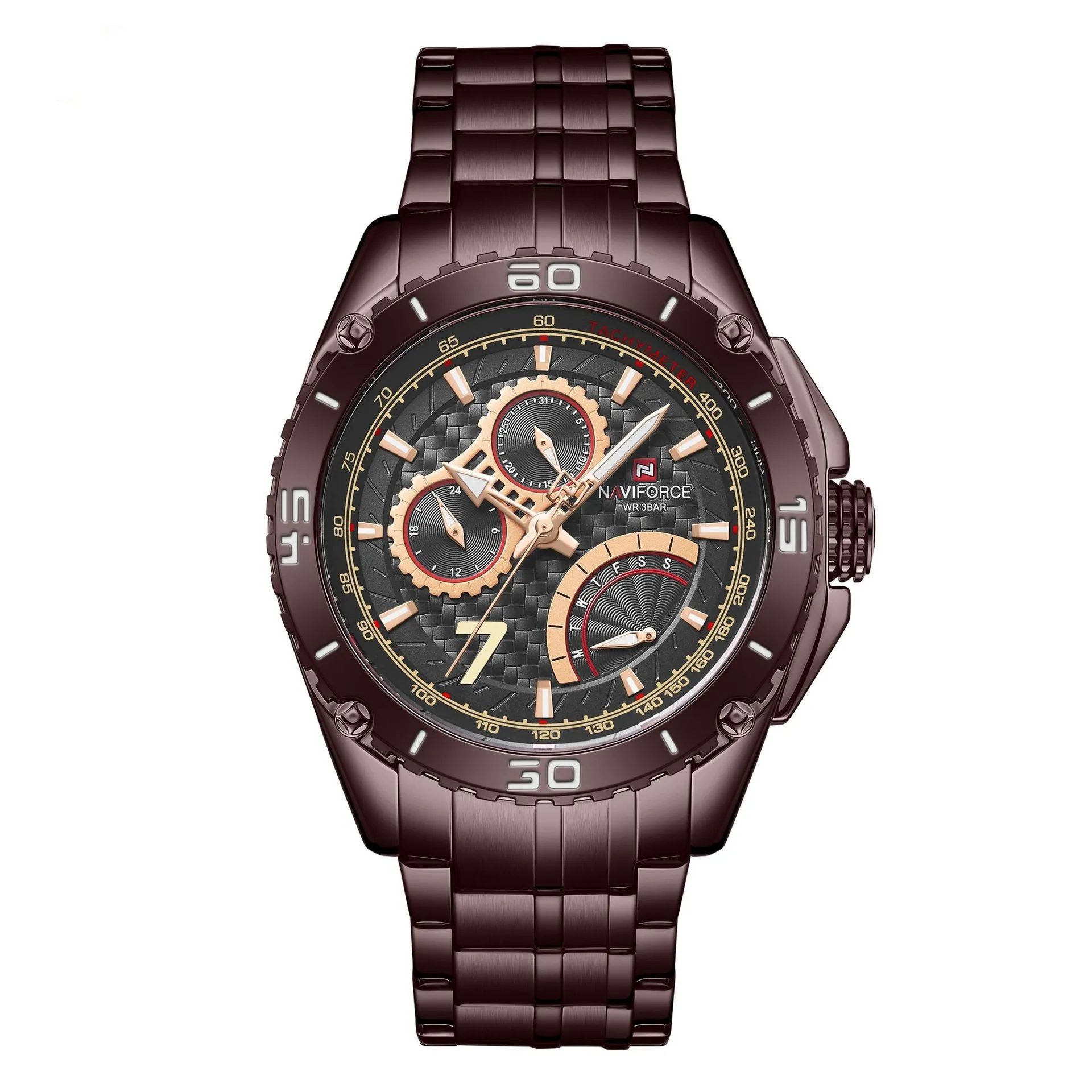 Lingxiang 9183 Quartz Steel Band Watch Six-Hand Calendar Men'S Watch Sports Casual Watch