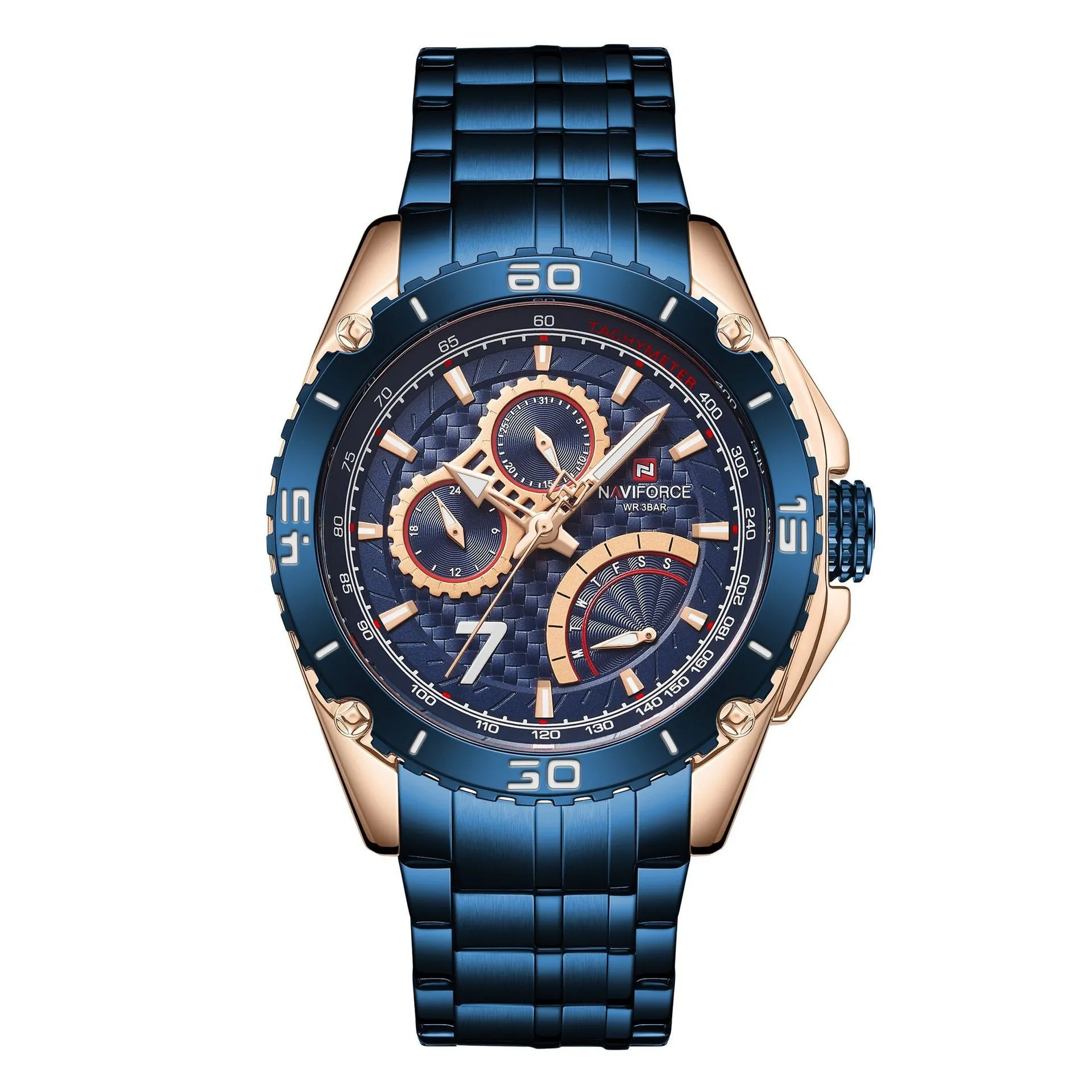 Lingxiang 9183 Quartz Steel Band Watch Six-Hand Calendar Men'S Watch Sports Casual Watch