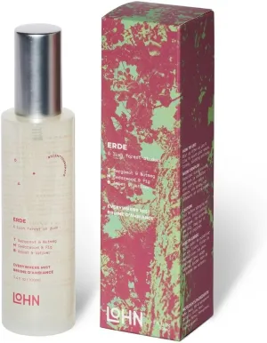 Lohn Erde Everywhere Mist - Luxury Room Spray & Air Freshener for Home, Clothing & Linens, Clean Ingredients, Long Lasting Fragrance, Cedar, Fig, Vetiver & Amber, 3.4 oz