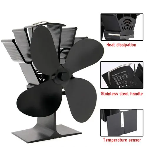Luxora Heat Powered Fireplace Fan - Heat Your Home More Efficiently!