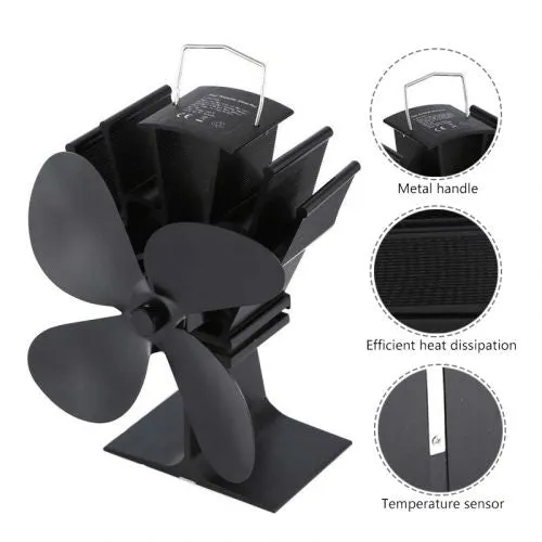 Luxora Heat Powered Fireplace Fan - Heat Your Home More Efficiently!