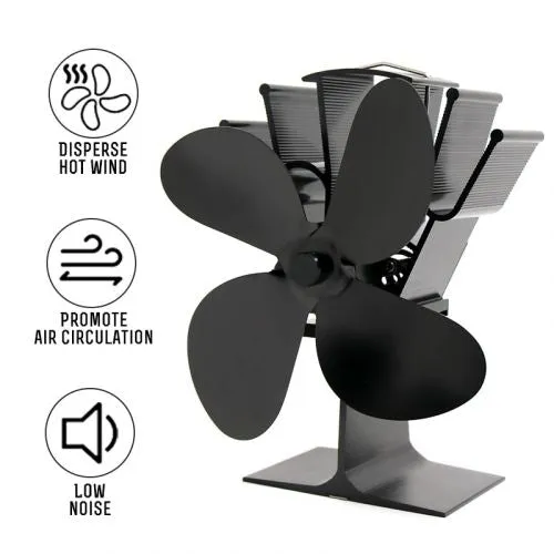 Luxora Heat Powered Fireplace Fan - Heat Your Home More Efficiently!