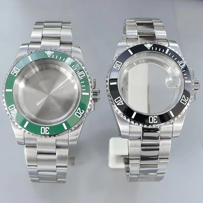Luxury Mechanical Watch Case Sapphire Crystal Glass Watch for Nh34 Nh35 Nh36 Nh38 8215 2824 Movement
