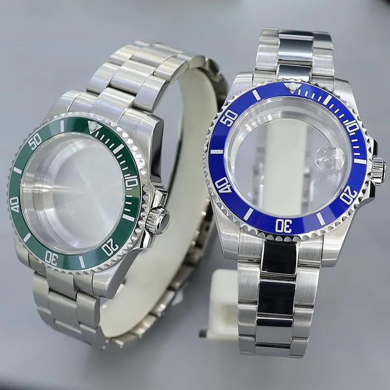 Luxury Mechanical Watch Case Sapphire Crystal Glass Watch for Nh34 Nh35 Nh36 Nh38 8215 2824 Movement