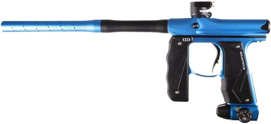 Maddog Empire Mini GS Electronic Full Auto Paintball Gun Marker w/ 48/3000 HPA Paintball Tank, Empire Halo Too Electronic Loader, 4-Pod Harness & (4) Pods Starter Package