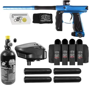 Maddog Empire Mini GS Electronic Full Auto Paintball Gun Marker w/ 48/3000 HPA Paintball Tank, Empire Halo Too Electronic Loader, 4-Pod Harness & (4) Pods Starter Package