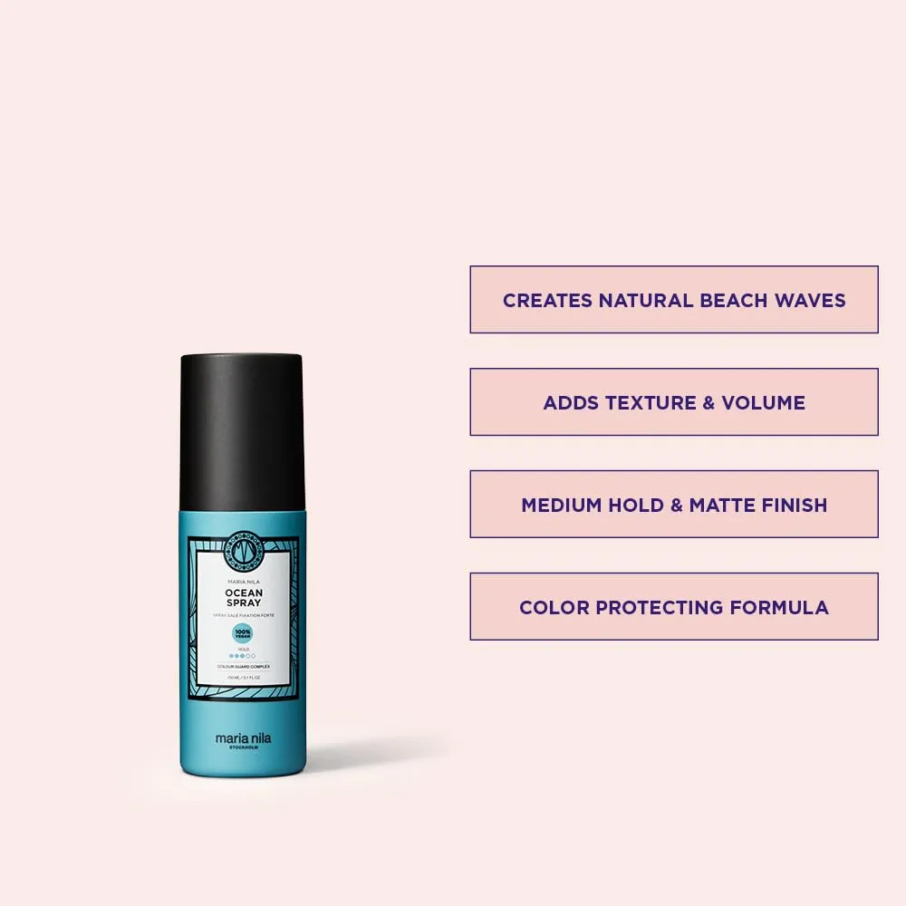 Maria Nila Hair Salt Water Spray, 5.1 Fl Oz, 100% Vegan & Sulfate/Paraben free