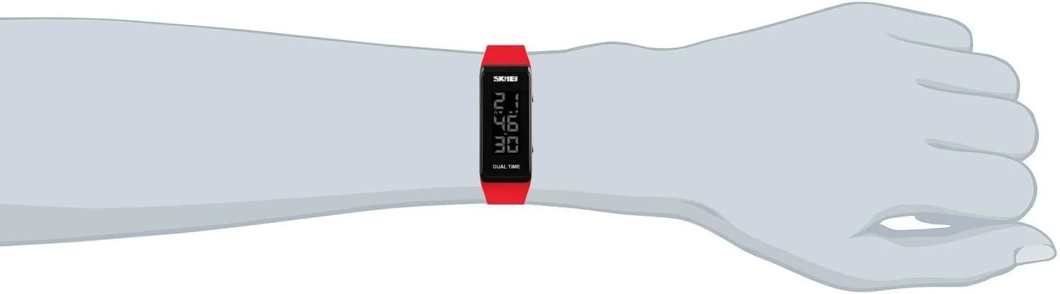 MASTOP Outdoor Chronograph Sport Digital Wrist Watch Waterproof for Boys Girls Men Women Silicone Bracelet Watch