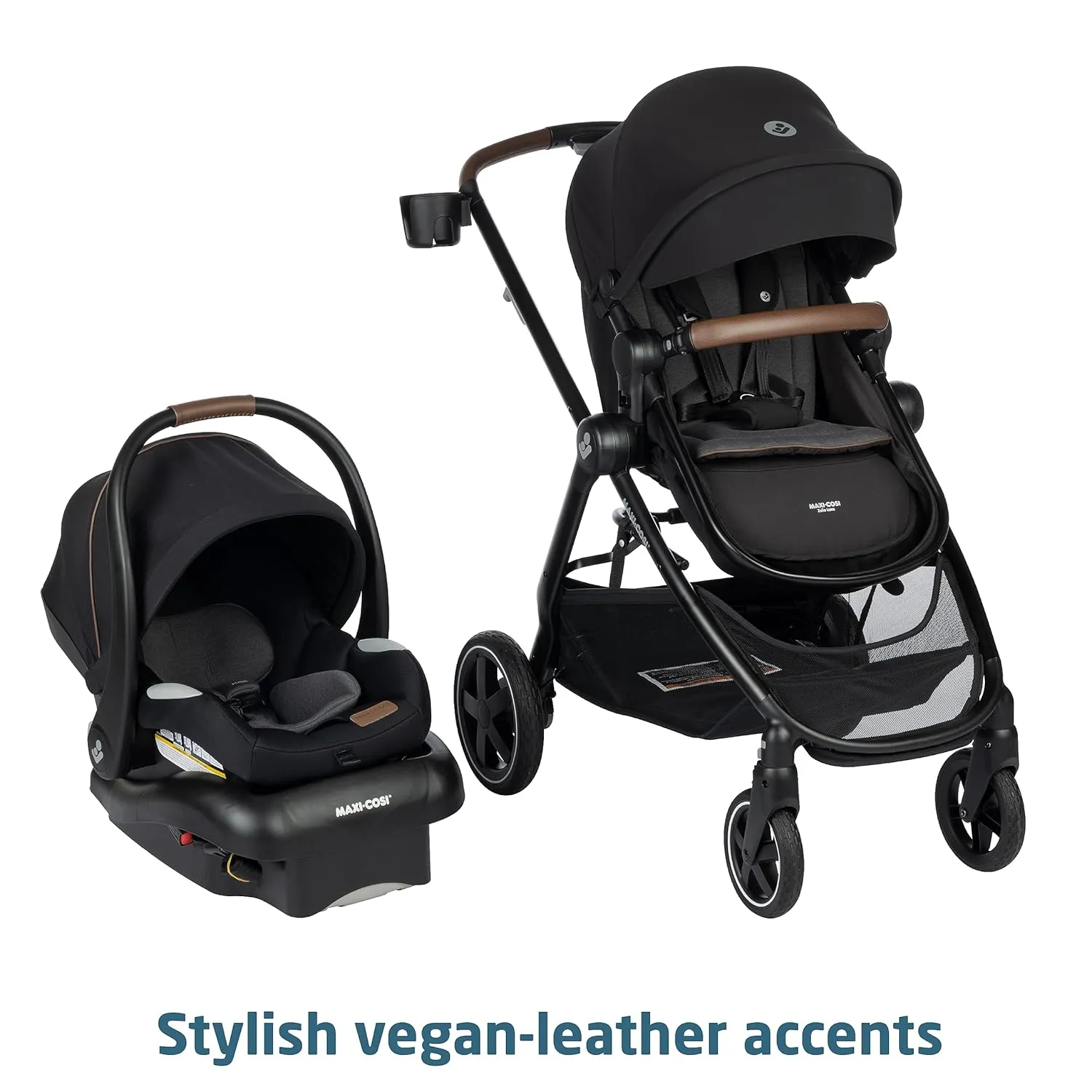 Maxi-Cosi Zelia™ Luxe 5-in-1 Modular Travel System in New Hope Black