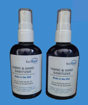 Medical 2 PACK Fun Beachy Coconut Lime Scented Hand Sanitizer 4oz Sprays, Safe for Hands, Skin and Clothes, Woman Owned Small Business, Made in the USA
