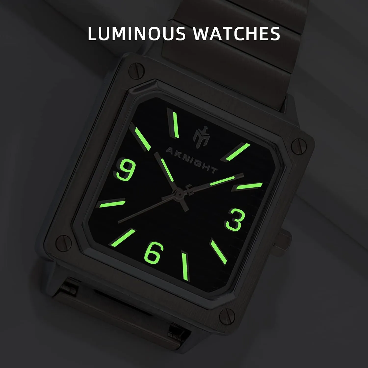 Men Watch Waterproof Stainless Steel Watch for Men Analog Chronograph Fashion Watch, Easy Read Men Dress Watch Luminous Watch Elegant Gift