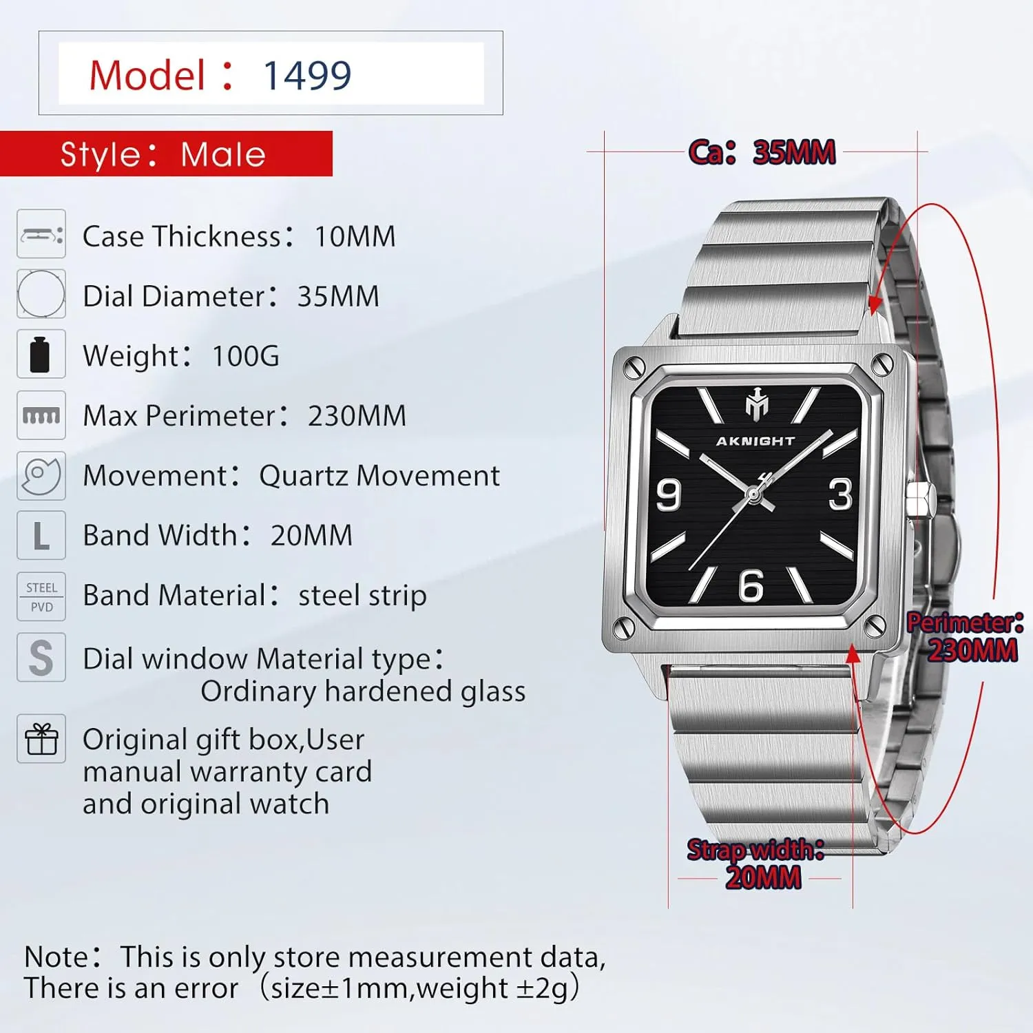 Men Watch Waterproof Stainless Steel Watch for Men Analog Chronograph Fashion Watch, Easy Read Men Dress Watch Luminous Watch Elegant Gift