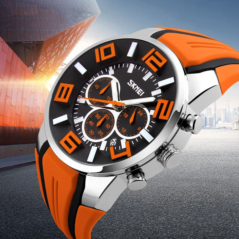 Men waterproof quartz watch calendar Mens watch
