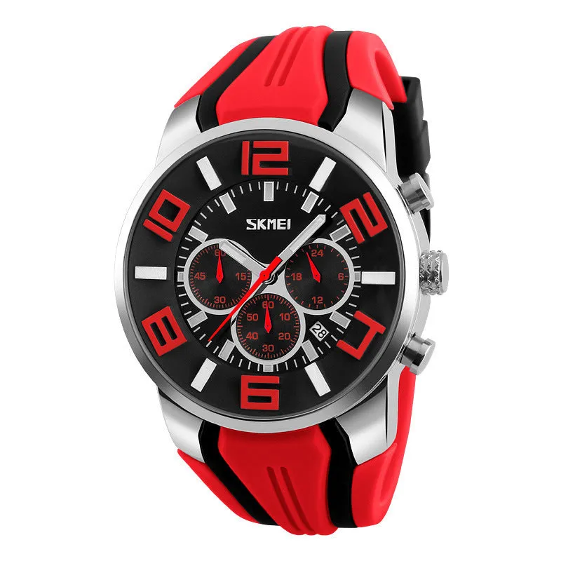 Men waterproof quartz watch calendar Mens watch