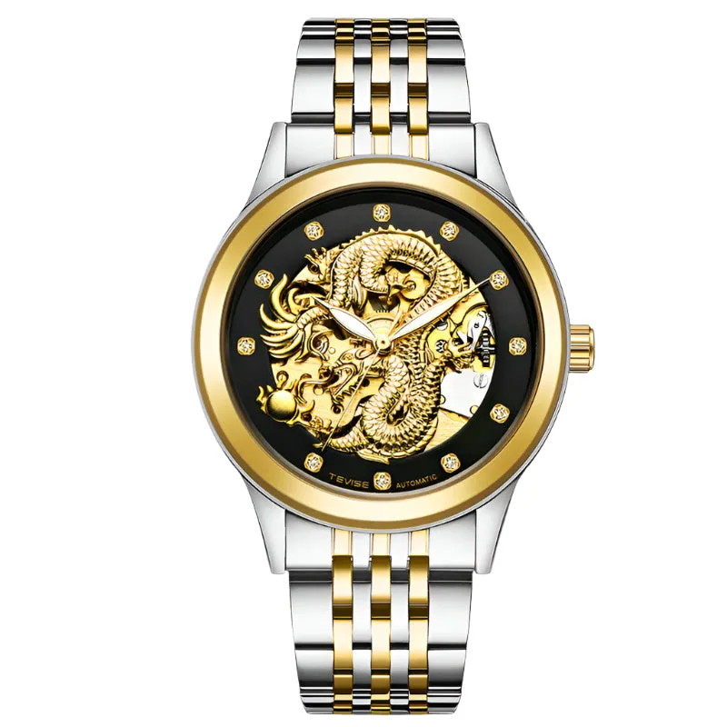 Men's burst Jinlong waterproof luminous lovers mechanical watch