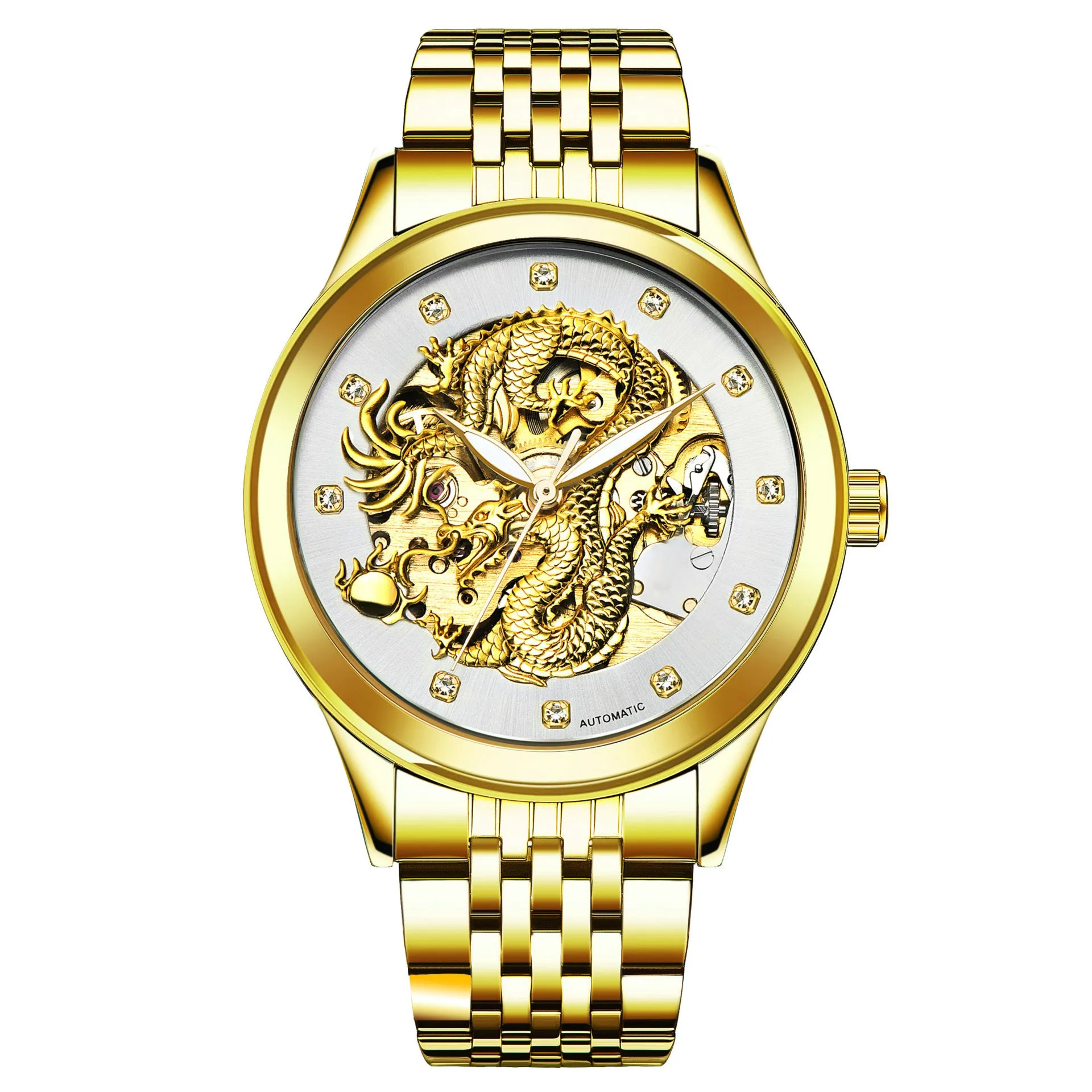 Men's burst Jinlong waterproof luminous lovers mechanical watch
