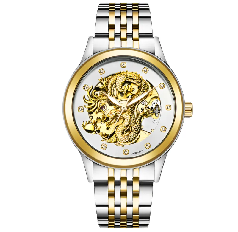 Men's burst Jinlong waterproof luminous lovers mechanical watch