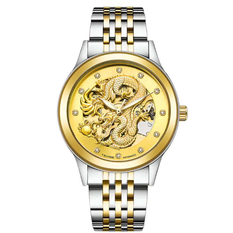 Men's burst Jinlong waterproof luminous lovers mechanical watch