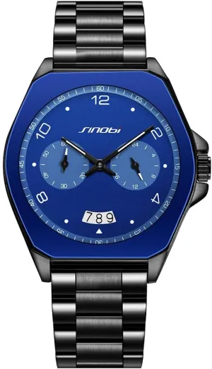 Men’s Fashion Business Watch Analog Quartz Waterproof Luminous Casual Watches for Men with Calendar