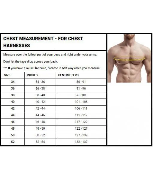 Men’s Leather Buckled Chest Harness – Y-Front Multi-Strap Design